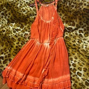 Extra small orange dress from Anthropologie